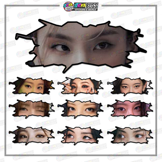 KPOP- ITZY| CRACK PEEKERS  ( ANIME VINYL STICKER DECALS )【Stickaboss】