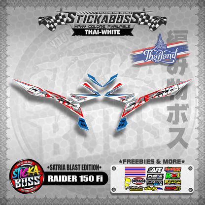 SUZUKI RAIDER 150 Fi Thai Decals ( Satria Blast Edition )【WITH FREEBIES】Thailand Concept