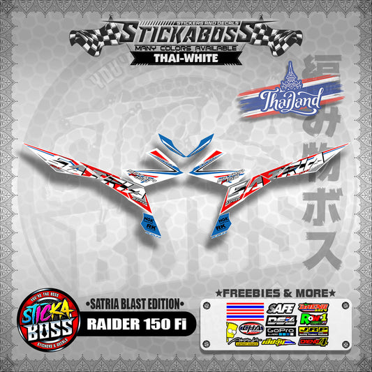 SUZUKI RAIDER 150 Fi Thai Decals ( Satria Blast Edition )【WITH FREEBIES】Thailand Concept