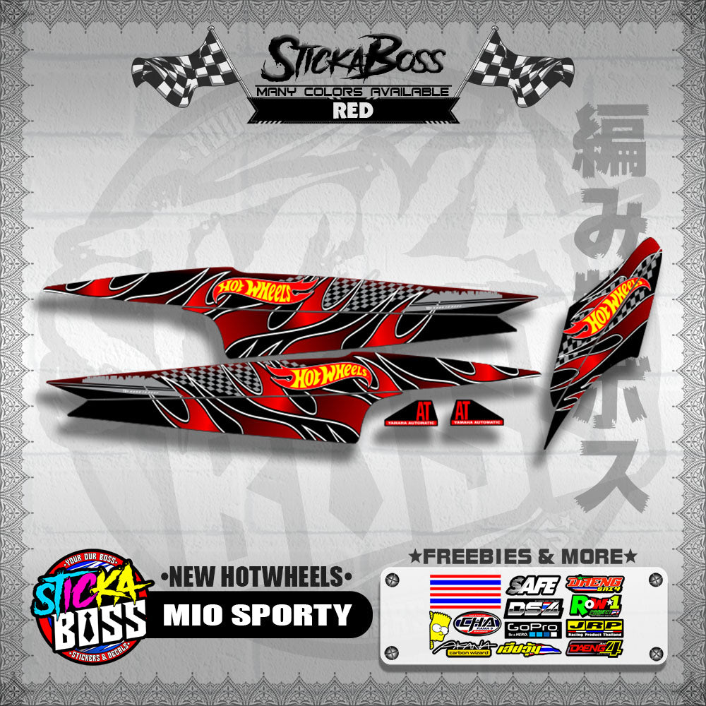 MIO SPORTY DECALS ( NEW HOTWHEELS )【WITH FREEBIES】