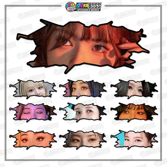 KPOP-TWICE | CRACK PEEKERS  ( ANIME VINYL STICKER DECALS )【Stickaboss】