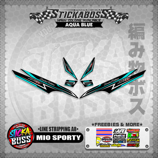 MIO SPORTY INDO STICKER DECALS (LINE STRIPPING A8)【WITH FREEBIES】