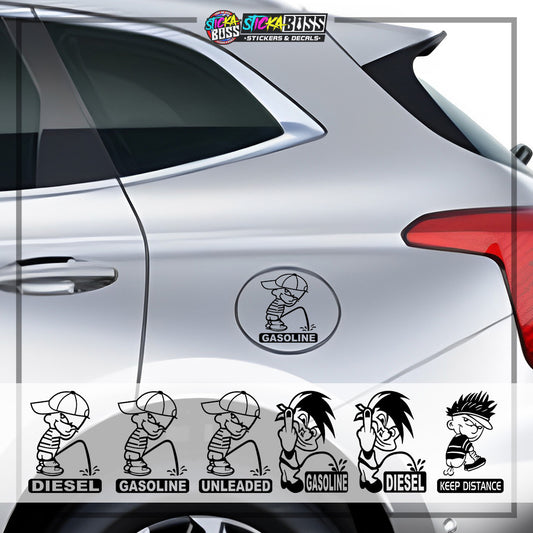 CAR STICKER GAS TANK COVER STICKER