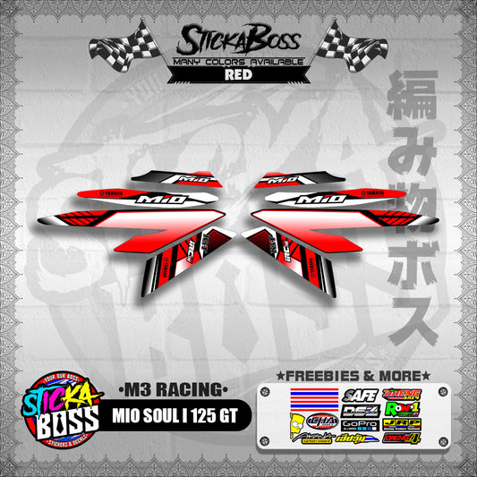 MIO SOUL I 125 GT DECALS ( M3 RACING )【WITH FREEBIES】