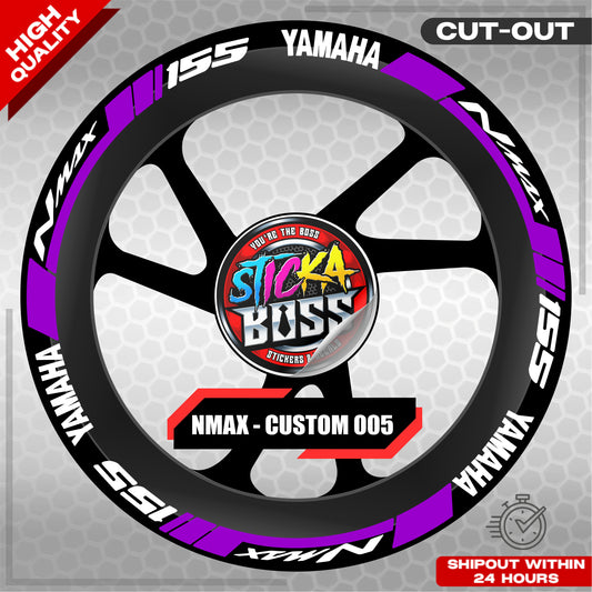 NMAX 155 MAG STICKER SET ( 2 MAGS ) - CUSTOM 005 | VINYL WATERPROOF CUT-OUT DECALS