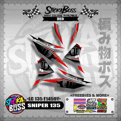 SNIPER 135 DECALS ( LC 135 F1459Y )【WITH FREEBIES】