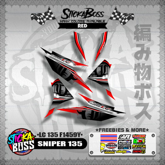 SNIPER 135 DECALS ( LC 135 F1459Y )【WITH FREEBIES】
