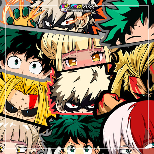 MY HERO ACADEMIA | ANIME PEEKER STICKER【VINYL PRINTED】( LAMINATED / WATERPROOF )