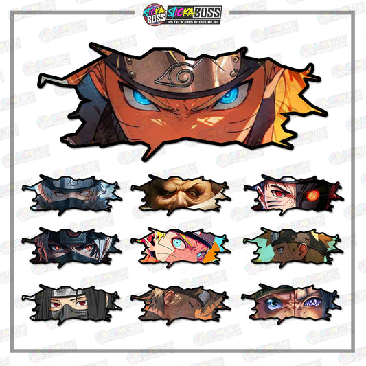 NARUTO | CRACK PEEKERS  ( ANIME VINYL STICKER DECALS )【Stickaboss】