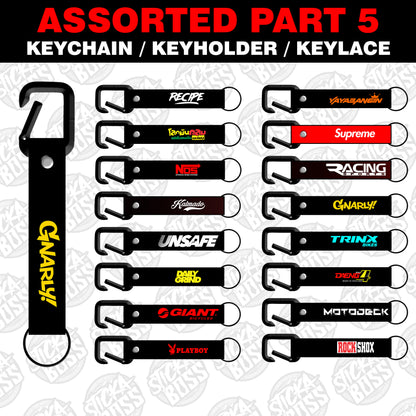 ASSORTED PART 5 KEYCHAIN / KEYHOLDER / KEYLACE