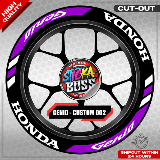 GENIO MAG STICKER SET ( 2 MAGS ) - CUSTOM 002 | VINYL WATERPROOF CUT-OUT DECALS