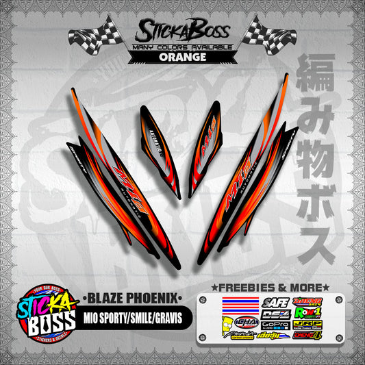 MIO SPORTY / SMILE / GRAVIS DECALS ( BLAZE PHOENIX )【WITH FREEBIES】