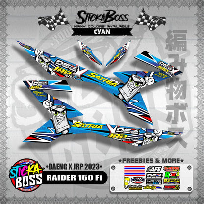 RAIDER 150 Fi DECALS ( DAENG x JRP 2023 )【WITH FREEBIES】