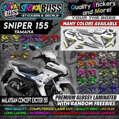 SNIPER 155 New Stock Decals [ MALAYSIAN CONCEPT EXCITER 155 ]