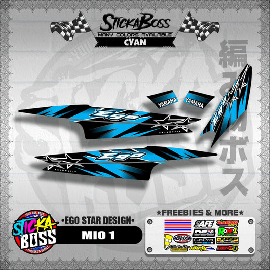 MIO 1 DECALS ( EGO STAR DESIGN )【WITH FREEBIES】