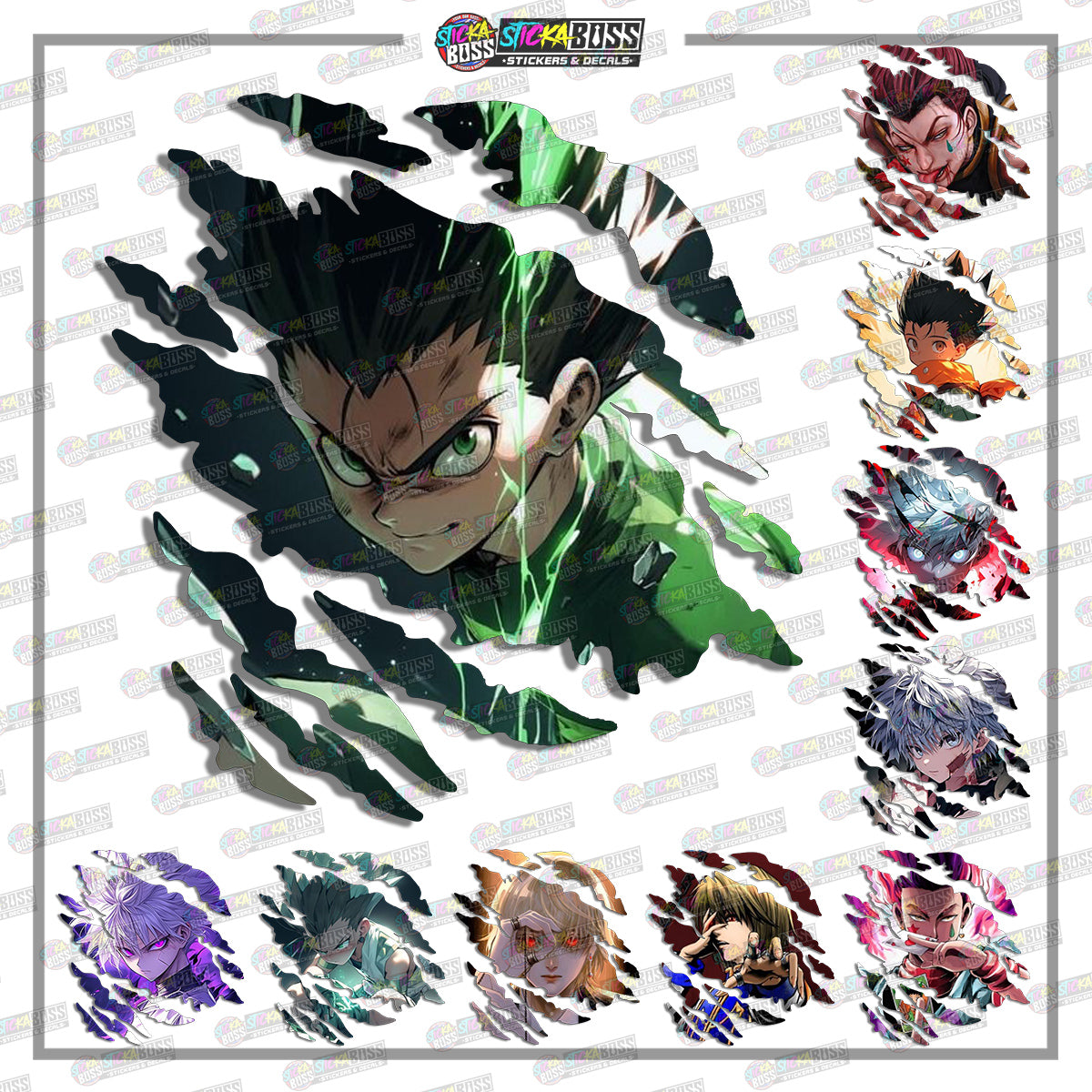 HUNTER X HUNTER | ANIME SCRATCH STICKER【VINYL PRINTED】( LAMINATED / WATERPROOF )【Stickaboss】