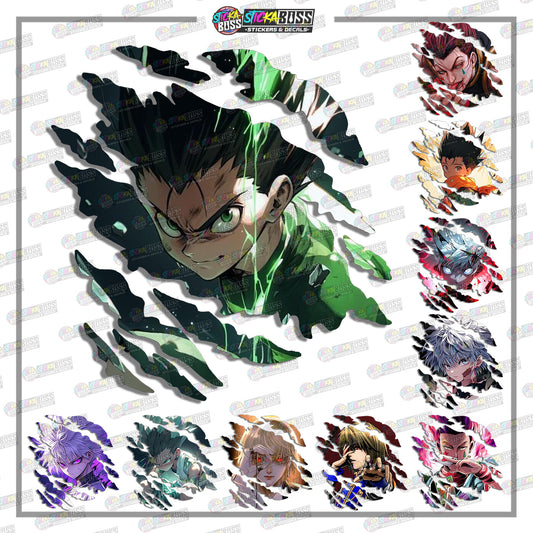 HUNTER X HUNTER | ANIME SCRATCH STICKER【VINYL PRINTED】( LAMINATED / WATERPROOF )【Stickaboss】