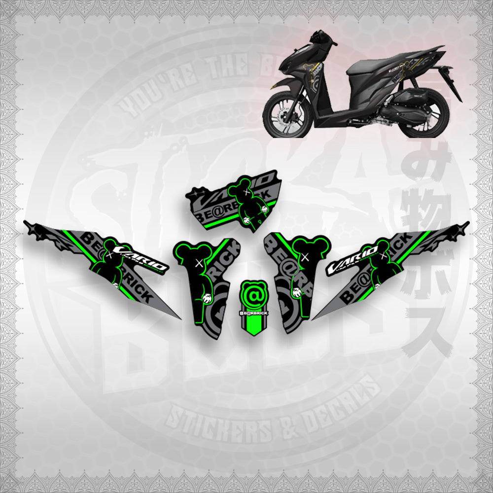 CLICK V2 INDO CONCEPT ( VARIO BEAR BRICK ) STICKER DECALS By STICKABOSS
