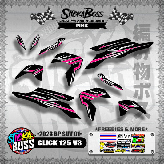 CLICK 125i / 150i V3 DECALS ( 2023 BP SUV 01 )【WITH FREEBIES】