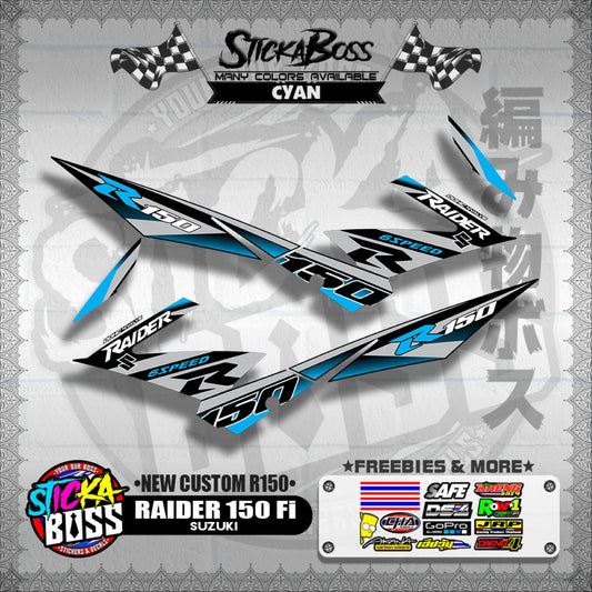 RAIDER 150 Fi DECALS ( NEW CUSTOM R150 )【WITH FREEBIES】