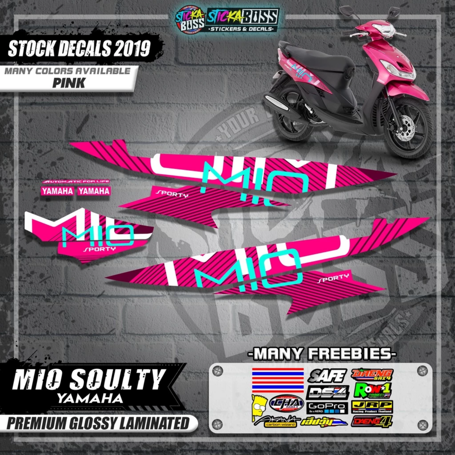 Mio Soulty Stock Decals ( 2019 Design )【WITH FREEBIES】