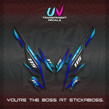 【PREMIUM UV PRINT】TRANSPARENT MIO SOUL I 115 GT INDO DECALS(0002 DESIGN)STICKER DECALS By STICKABOSS