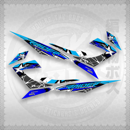 STICKER DECALS for RAIDER 150 REBORN CARB (RRCTHMATH04) By STICKABOSS (SOFIE LAMINATED WATERPROOF)