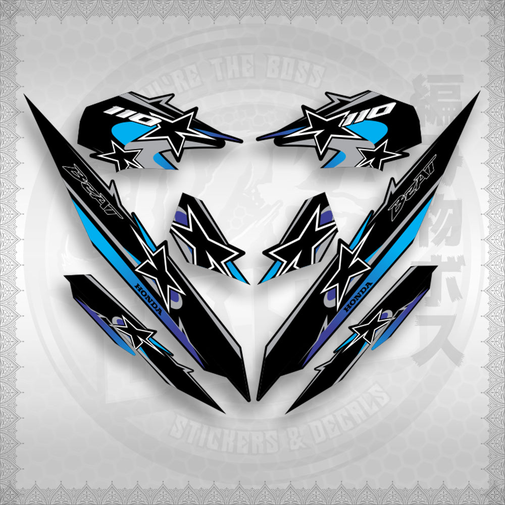 BEAT Fi V3 INDO CONCEPT ( TERBARU MOTIF ) STICKER DECALS By STICKABOSS
