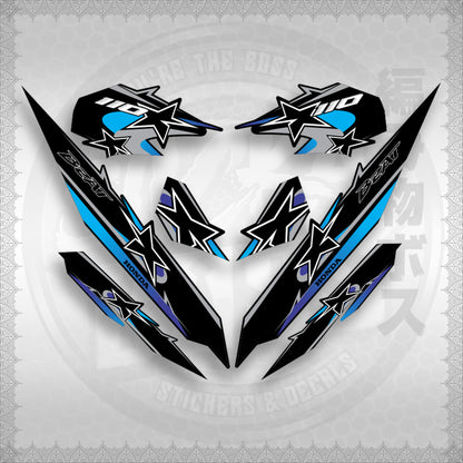 BEAT Fi V3 INDO CONCEPT ( TERBARU MOTIF ) STICKER DECALS By STICKABOSS