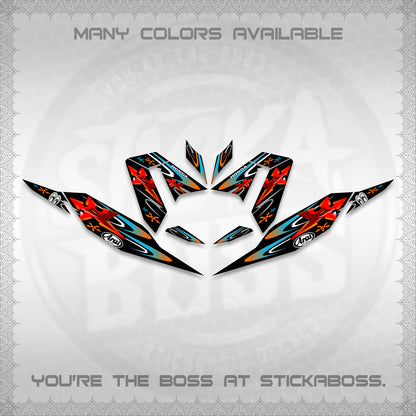CLICK 125 V4 DECALS (2026 ARAI STAR RACING DESIGN) STICKER DECALS By STICKABOSS