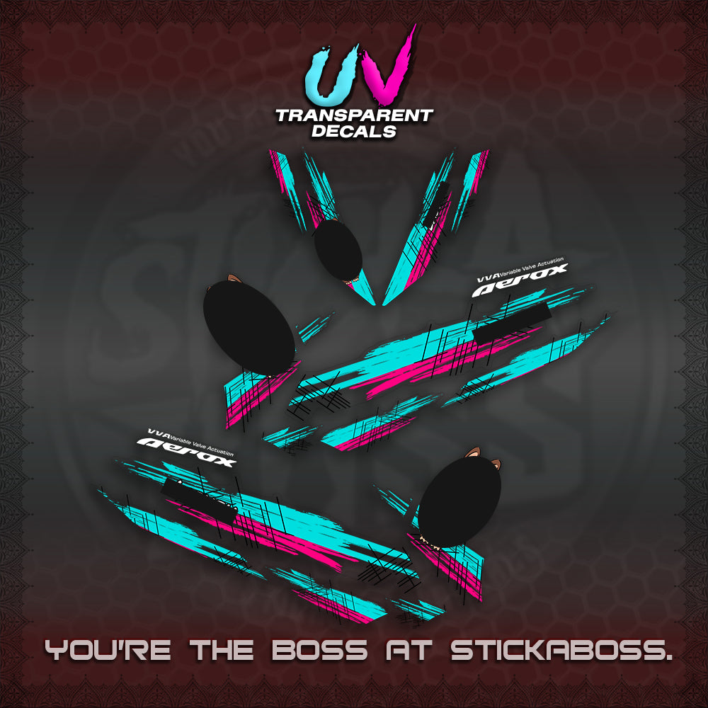 AEROX V2 DECAL(STUFF TOY 2 TONE)STICKER DECALS By STICKABOSS