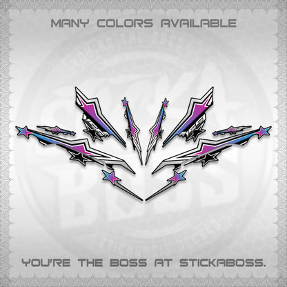 AEROX 155 V3 INDO DECALS (ALPHA TURBO 0004)STICKER DECALS By STICKABOSS