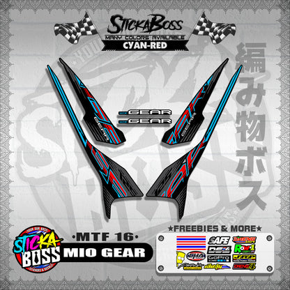 MIO GEAR DECALS ( MTF 16 )【WITH FREEBIES】