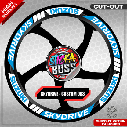 SKYDRIVE MAG STICKER SET ( 2 MAGS ) - CUSTOM 003 | VINYL WATERPROOF CUT-OUT DECALS