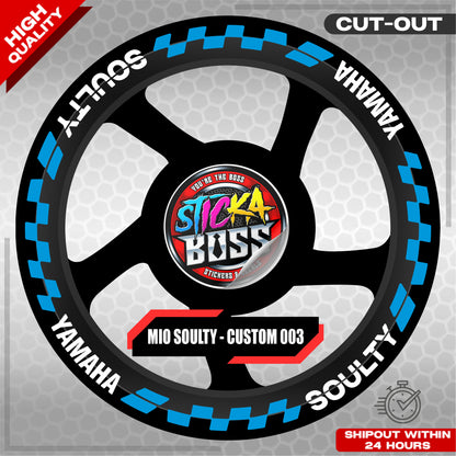 MIO SOULTY MAG STICKER SET ( 2 MAGS ) - CUSTOM 003 | VINYL WATERPROOF CUT-OUT DECALS