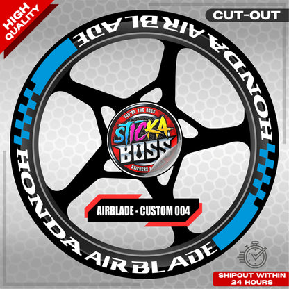 AIRBLADE 150 / 160 MAG STICKER SET ( 2 MAGS ) - CUSTOM 004 | VINYL WATERPROOF CUT-OUT DECALS