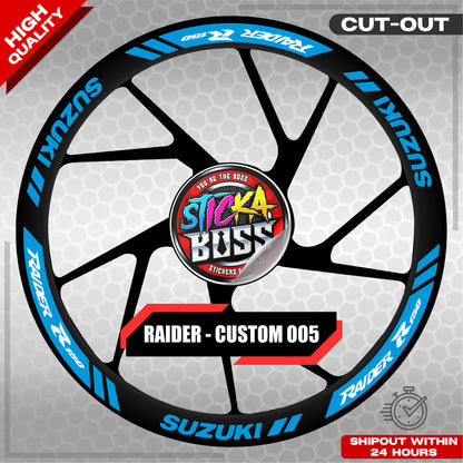 RAIDER R150 MAGS STICKER SET ( 2 MAGS ) - CUSTOM 005 | VINYL WATERPROOF CUT-OUT DECALS