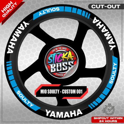 MIO SOULTY MAG STICKER SET ( 2 MAGS ) - CUSTOM 001 | VINYL WATERPROOF CUT-OUT DECALS