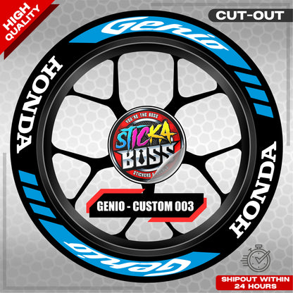 GENIO MAG STICKER SET ( 2 MAGS ) - CUSTOM 003 | VINYL WATERPROOF CUT-OUT DECALS