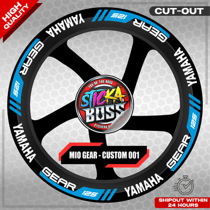 MIO GEAR MAG STICKER SET ( 2 MAGS ) - CUSTOM 001 | VINYL WATERPROOF CUT-OUT DECALS