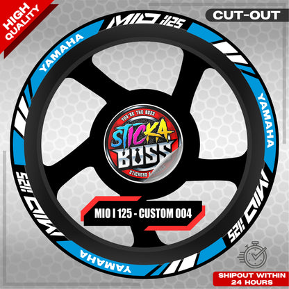 MIO I 125 MAG STICKER SET  ( 2 MAGS ) - CUSTOM 004 | VINYL WATERPROOF CUT-OUT DECALS