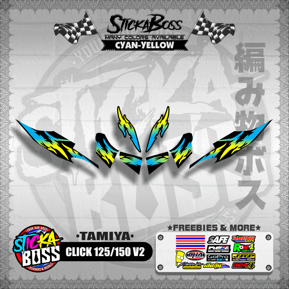 CLICK 125 / 150 V2 DECALS ( TAMIYA )【WITH FREEBIES】