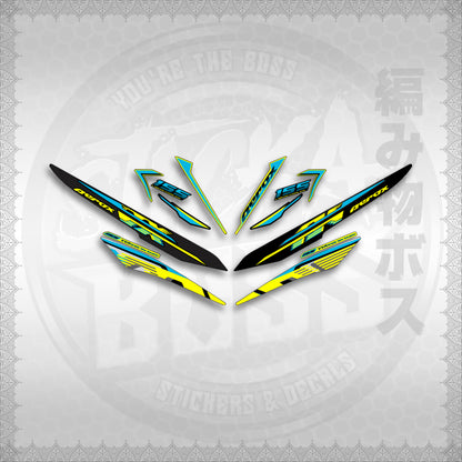 STICKER DECALS for AEROX 155 V1 (NESPGR) By STICKABOSS (SOFIE LAMINATED WATERPROOF)