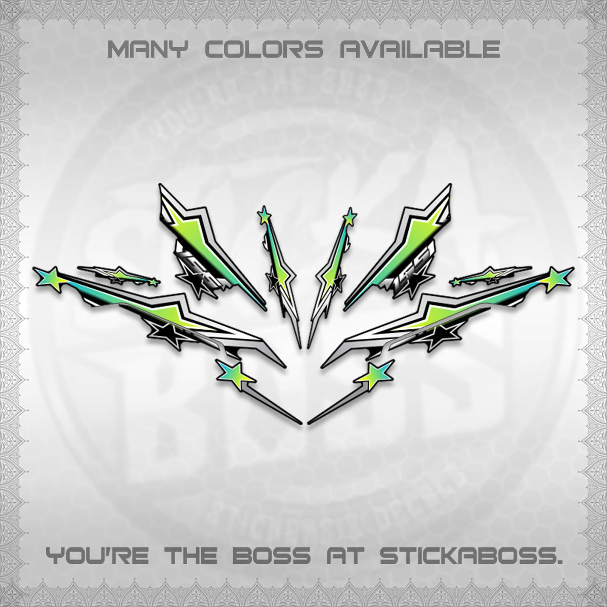 AEROX 155 V3 INDO DECALS (ALPHA TURBO 0004)STICKER DECALS By STICKABOSS
