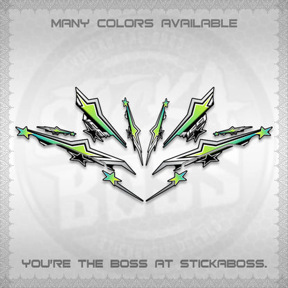 AEROX 155 V3 INDO DECALS (ALPHA TURBO 0004)STICKER DECALS By STICKABOSS