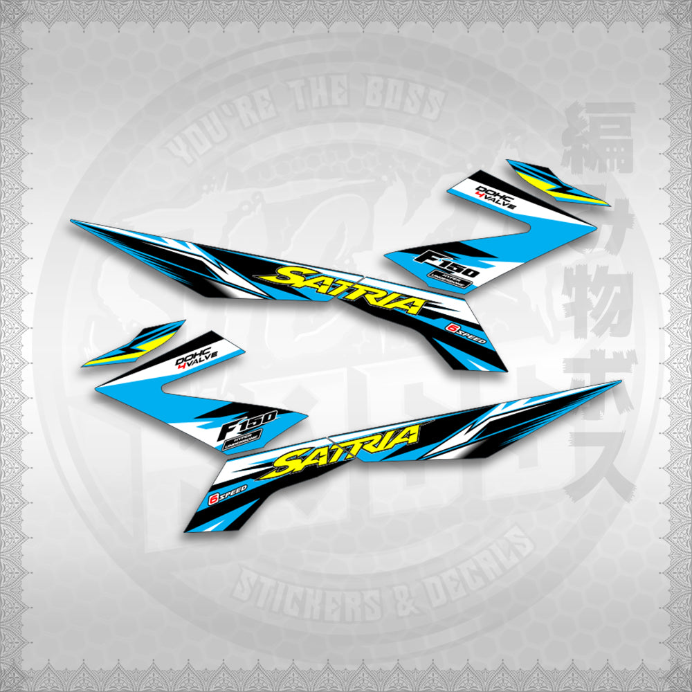 STICKER DECALS for RAIDER 150 FI THAI (RFISATH02DE) By STICKABOSS (SOFIE LAMINATED WATERPROOF)