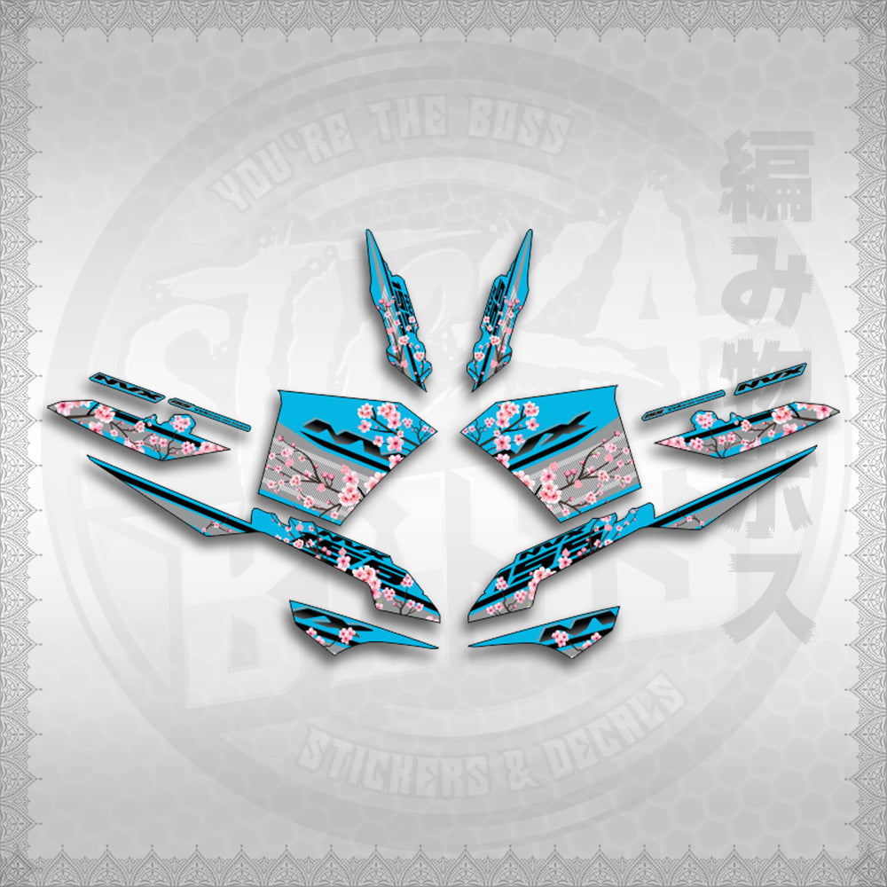 STICKER DECALS for AEROX V3 ALPHA TURBO INDO-MALAYSIAN (AV3SAIN) By STICKABOSS (SOFIE LAMINATED WATERPROOF)