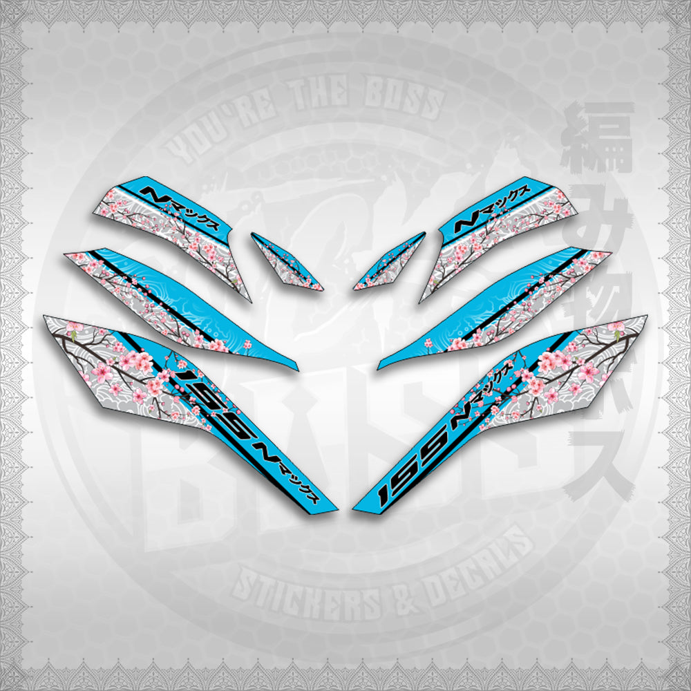 STICKER DECALS for NMAX V3 TURBO INDO (NV3SAIN) By STICKABOSS (SOFIE LAMINATED WATERPROOF)