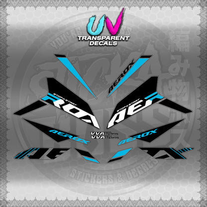 【PREMIUM UV PRINT】TRANSPARENT AEROX V3 ALPHA TURBO INDO (AV3SODE25)【WITH FREEBIES】