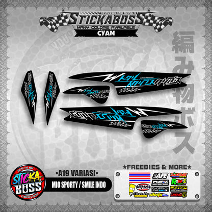 MIO SPORTY / SMILE INDO STICKER DECALS ( A19 VARIASI )【WITH FREEBIES】